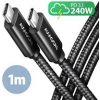 Axagon BUCM2-CM10AB USB-C USB-C, 1m, černý Axagon BUCM2-CM10AB USB-C USB-C, 1m, černý