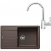 SET644 - Gránitový drez Blanco Legra XL 6 S káva + Kuchynská batéria Rosan Zerro JZ38101 chróm SET644 - Gránitový drez Blanco Legra XL 6 S káva + Kuchynská batéria Rosan Zerro JZ38101 chróm