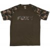 Fox Tričko Khaki Camo print T shirt