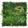 Umelá živá zelená stena FLORA, 100 x 100cm Umelá živá zelená stena FLORA, 100 x 100cm