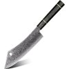IZMAEL Damaškový kuchynský nôž Tsuriko Cleaver/Čierna 20.5 cm