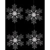 Súprava vianočná dekorácia Vločka, 4 ks, strieborná, 23 x 1 x 26 cm Súprava vianočná dekorácia Vločka, 4 ks, strieborná, 23 x 1 x 26 cm