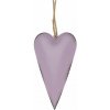 Kinekus Ozdoba závesná, srdce, 12cm, kovová, fialová Kinekus Ozdoba závesná, srdce, 12cm, kovová, fialová