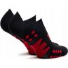 Compressport ponožky No Show Socks Black/Red Compressport ponožky No Show Socks Black/Red