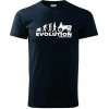 Evolúcia traktor - Klasické pánske tričko vyššej gramáže - XS ( Tmavomodrá (takmer čierna) ) Evolúcia traktor - Klasické pánske tričko vyššej gramáže - XS ( Tmavomodrá (takmer čierna) )