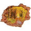 Diera 3D foto tapeta nálepka Les na jeseň 90x70 cm Diera 3D foto tapeta nálepka Les na jeseň 90x70 cm