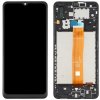LCD displej + Dotykové sklo + Rám Samsung Galaxy A02 A022F čierna farba LCD displej + Dotykové sklo + Rám Samsung Galaxy A02 A022F čierna farba