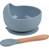 Martoine SET - silikonová miska Classic + lyžička Dusty Blue 350ml Martoine SET - silikonová miska Classic + lyžička Dusty Blue 350ml