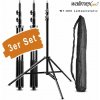 walimex Set of 3x wT-806 Lamp Tripod, 256cm, 17698-628565