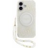 Guess IML Flowers Allover Strap kryt s pútkom a MagSafe pre iPhone 17 - biely 57983127151