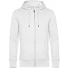 B&C | KING Zipped Hood, Pánska mikina s kapucňou, biela, XS B&C | KING Zipped Hood, Pánska mikina s kapucňou, biela, XS
