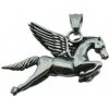 Doria Prívesok z ocele strieborný kôň s krídlami F098 Doria Prívesok z ocele strieborný kôň s krídlami F098
