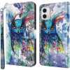 Peňaženkové 3D puzdro na Moto G73 5G - Vodová Kresba Sovy Peňaženkové 3D puzdro na Moto G73 5G - Vodová Kresba Sovy