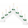 Svietnik MagicHome Vianoce, 7x LED teplá biela, biely, 2xAA, interiér, 39x4,5x29 cm Svietnik MagicHome Vianoce, 7x LED teplá biela, biely, 2xAA, interiér, 39x4,5x29 cm