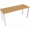 Hobis Pracovný stôl Uni, 160x75,5x60 cm, buk/biela Hobis Pracovný stôl Uni, 160x75,5x60 cm, buk/biela