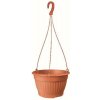 PROSPERPLAST Kvetináč závesný TERRA 29, výška 18 cm, terakota PROSPERPLAST Kvetináč závesný TERRA 29, výška 18 cm, terakota