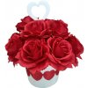 Umelé ruže so srdiečkom v kvetináči 25cm x 28cm Umelé ruže so srdiečkom v kvetináči 25cm x 28cm
