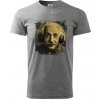 Albert Einstein so slúchadlami - Klasické pánske tričko vyššej gramáže - XL ( Tmavosivý melír ) Albert Einstein so slúchadlami - Klasické pánske tričko vyššej gramáže - XL ( Tmavosivý melír )