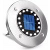 SOLÁRNE ZÁHRADNÉ LED SVIETIDLO ZAPICHOVACIE DISK SO SNÍMAČOM SÚMRAKU 1 ks SOLÁRNE ZÁHRADNÉ LED SVIETIDLO ZAPICHOVACIE DISK SO SNÍMAČOM SÚMRAKU 1 ks