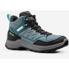 Quechua Dámska nepremokavá obuv MH100 na horskú turistiku polovysoká zelená