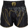 Muay Thai Venum SERPENTI MUAY THAI SHORTS čierna zlatá sivá
