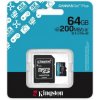 Kingston Canvas Go Plus A2/Micro SDXC/64GB/UHS-I U3/Class 10/+ Adaptér (SDCG4/64GB) Kingston Canvas Go Plus A2/Micro SDXC/64GB/UHS-I U3/Class 10/+ Adaptér (SDCG4/64GB)