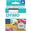 Samolepiaca páska Dymo D1 6 mm číra/čierna Samolepiaca páska Dymo D1 6 mm číra/čierna