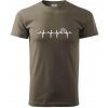 EKG pivo - Klasické pánske tričko vyššej gramáže - 3XL ( Army ) EKG pivo - Klasické pánske tričko vyššej gramáže - 3XL ( Army )