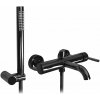 Rea Lungo, nástenná vaňová batéria, čierna lesklá, REA-B4422 Rea Lungo, nástenná vaňová batéria, čierna lesklá, REA-B4422
