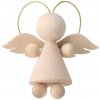 ČistéDrevo Drevená vianočná figúrka - anjelik ČistéDrevo Drevená vianočná figúrka - anjelik