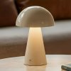 Lindby LED dobíjacia stolová lampa Nevijo, béžová, Ø20cm, USB, stmievač - 10030085 Lindby LED dobíjacia stolová lampa Nevijo, béžová, Ø20cm, USB, stmievač - 10030085
