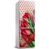 Foto nálepka na chladničku Červené tulipány 60x180 cm Foto nálepka na chladničku Červené tulipány 60x180 cm