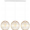 Belis | Luster na lanku MATT 3xE27/60W/230V biela/medená | BE0734 Belis | Luster na lanku MATT 3xE27/60W/230V biela/medená | BE0734