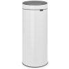 BRABANTIA Touch Bin 30 l biely - odpadkový kôš z nehrdzavejúcej ocele BRABANTIA Touch Bin 30 l biely - odpadkový kôš z nehrdzavejúcej ocele