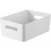 Úložný box, plastový, 15,4 l, SMARTSTORE Compact L, biely Úložný box, plastový, 15,4 l, SMARTSTORE Compact L, biely