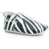 Bobux capáčky soft sole zebra print white