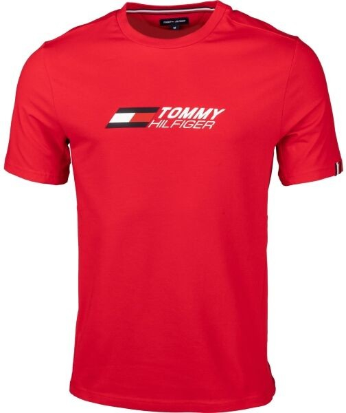 Tommy Hilfiger Essentials Big Logo SS Tee primary red