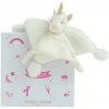 Doudou Dárková sada - plyšový usínáček jednorožec 22 cm Doudou Dárková sada - plyšový usínáček jednorožec 22 cm