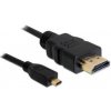 Delock HDMI prepojovací kábel Zástrčka HDMI-A, Zástrčka HDMI Micro-D 2 m čierna 82664 4K UHD, pozlátené kontakty HDMI kábel; 82664 Delock HDMI prepojovací kábel Zástrčka HDMI-A, Zástrčka HDMI Micro-D 2 m čierna 82664 4K UHD, pozlátené kontakty HDMI kábel; 82664