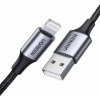 Ugreen USB-A - Lightning USB kabel 1 m černý (60156) Ugreen USB-A - Lightning USB kabel 1 m černý (60156)