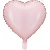 Party Fóliový balón srdce svetloružový 45 cm Party Fóliový balón srdce svetloružový 45 cm