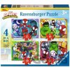 RAVENSBURGER Spidey a jeho úžasní přátelé 4v1 12 16 20 24 dielov RAVENSBURGER Spidey a jeho úžasní přátelé 4v1 12 16 20 24 dielov