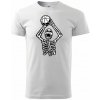 Basketbal kostra - Klasické pánske tričko vyššej gramáže - L ( Biela ) Basketbal kostra - Klasické pánske tričko vyššej gramáže - L ( Biela )