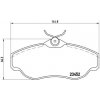 Sada brzdových platničiek kotúčovej brzdy BREMBO P 44 008