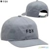 Fox dámska šiltovka Wordmark adjustable hat, šedo modrá, one size Fox dámska šiltovka Wordmark adjustable hat, šedo modrá, one size