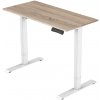 Delso Výškovo nastaviteľný stôl ADJUSTER PRO 70 x 120 cm dub sonoma / biela