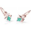 Cutie Jewellery Detské náušnice z ružového zlata C2220-10-X-4 svetlo zelená Cutie Jewellery Detské náušnice z ružového zlata C2220-10-X-4 svetlo zelená
