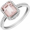 Eppi Zlatý zásnubný prsteň s morganitom a diamantmi Velda R35886 Eppi Zlatý zásnubný prsteň s morganitom a diamantmi Velda R35886