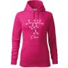 Barová chémia - pivo - Mikina dámská Cape s kapucí - XL ( Purpurová ) Barová chémia - pivo - Mikina dámská Cape s kapucí - XL ( Purpurová )