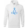 Yoga - lotus modrý (Moňas) - Mikina pánska Cape s kapucňou - S ( Biela ) Yoga - lotus modrý (Moňas) - Mikina pánska Cape s kapucňou - S ( Biela )